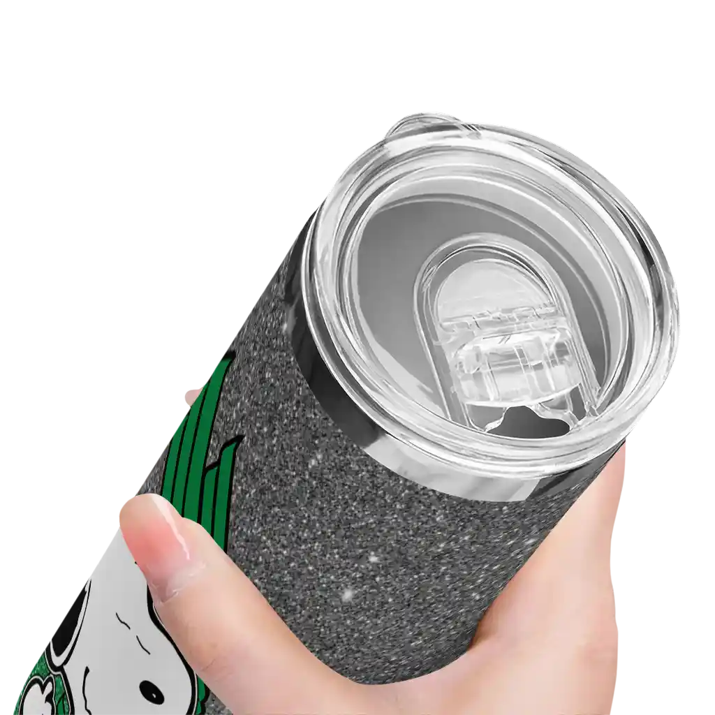 personalized-north-texas-mean-green-snoopy-attitude-green-skinny-tumbler-high-quality.webp