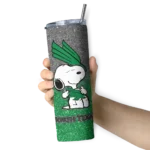 personalized-north-texas-mean-green-snoopy-attitude-green-skinny-tumbler-best-selling.webp