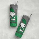 personalized-north-texas-mean-green-snoopy-attitude-green-skinny-tumbler-best-selling.webp