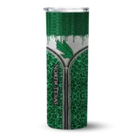 personalized-north-texas-mean-green-sparkle-drip-green-skinny-tumbler-best-selling.webp