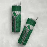 personalized-north-texas-mean-green-sparkle-drip-green-skinny-tumbler-best-selling.webp