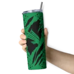 personalized-north-texas-mean-green-star-pop-green-black-skinny-tumbler-best-selling.webp