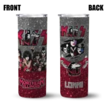 personalized-northern-illinois-huskies-kiss-band-silver-skinny-tumbler-best-selling.webp