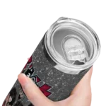 personalized-northern-illinois-huskies-kiss-band-silver-skinny-tumbler-best-selling.webp