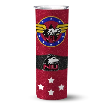 Personalized Northern Illinois Huskies Star Cluster Red Skinny Tumbler