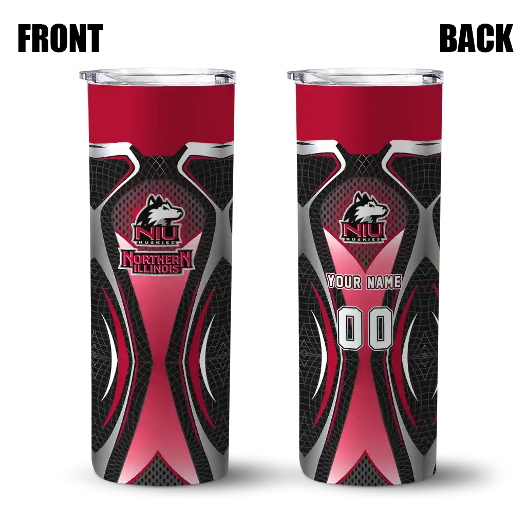 personalized-northern-illinois-huskies-superman-emblem-red-black-skinny-tumbler-fashion-forward-1.webp