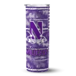 personalized-northwestern-wildcats-chevron-patch-purple-skinny-tumbler-best-selling.webp