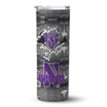 personalized-northwestern-wildcats-chevron-v-purple-gray-skinny-tumbler-best-selling-1.webp