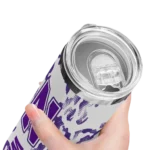 personalized-northwestern-wildcats-claw-marks-purple-white-skinny-tumbler-best-selling.webp