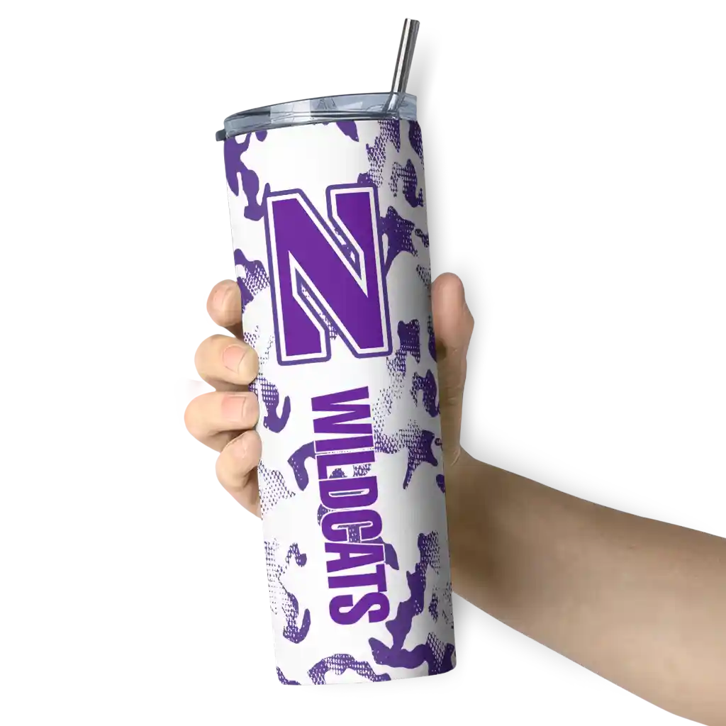 personalized-northwestern-wildcats-claw-marks-purple-white-skinny-tumbler-premium-grade.webp