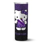 personalized-northwestern-wildcats-hello-kitty-purple-black-skinny-tumbler-best-selling.webp