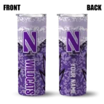 personalized-northwestern-wildcats-spiral-burst-print-purple-skinny-tumbler-best-selling-1.webp