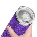 personalized-northwestern-wildcats-starburst-tiles-purple-skinny-tumbler-best-selling.webp