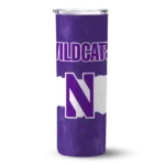 personalized-northwestern-wildcats-torn-band-purple-white-skinny-tumbler-best-selling.webp