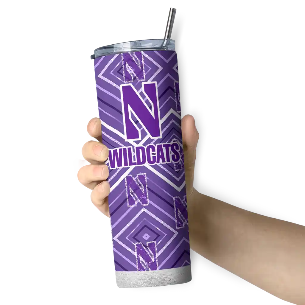 personalized-northwestern-wildcats-zipper-leopard-purple-skinny-tumbler-premium-grade.webp