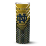 personalized-notre-dame-fighting-irish-chevron-stripes-navy-skinny-tumbler-best-selling-1.webp