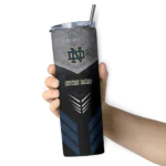 personalized-notre-dame-fighting-irish-hexagon-honeycomb-navy-black-skinny-tumbler-best-selling.webp