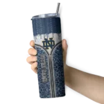 personalized-notre-dame-fighting-irish-sparkle-drip-navy-skinny-tumbler-best-selling.webp