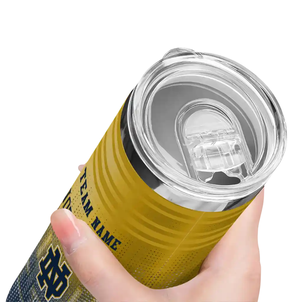personalized-notre-dame-fighting-irish-swirl-texture-navy-skinny-tumbler-high-quality.webp