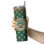 personalized-ohio-bobcats-camo-streak-green-skinny-tumbler-best-selling.webp
