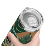 personalized-ohio-bobcats-camo-texture-green-skinny-tumbler-best-selling-1.webp