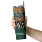 personalized-ohio-bobcats-kiss-band-tan-skinny-tumbler-best-selling.webp