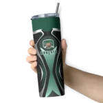 personalized-ohio-bobcats-superman-emblem-green-black-skinny-tumbler-best-selling.webp