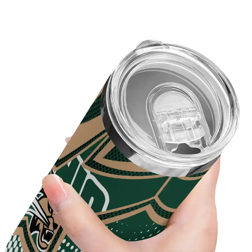 personalized-ohio-bobcats-web-stripes-green-white-skinny-tumbler-high-quality.webp