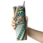 personalized-ohio-bobcats-web-stripes-green-white-skinny-tumbler-best-selling.webp