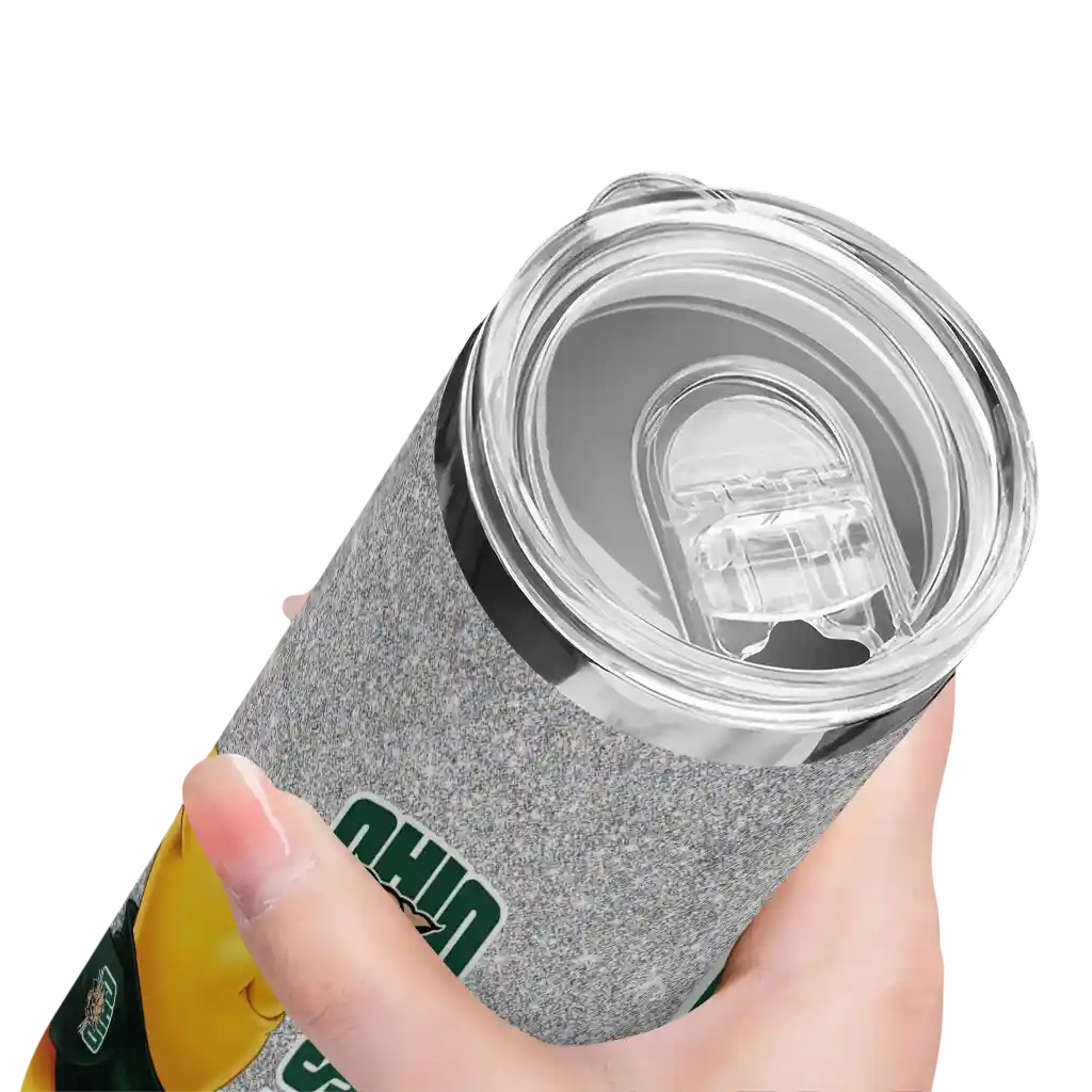 personalized-ohio-bobcats-winnie-the-pooh-green-gray-skinny-tumbler-high-quality.webp