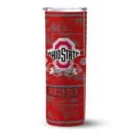 personalized-ohio-state-buckeyes-chevron-patch-scarlet-skinny-tumbler-best-selling.webp