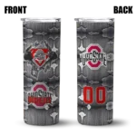 personalized-ohio-state-buckeyes-chevron-v-scarlet-gray-skinny-tumbler-best-selling.webp