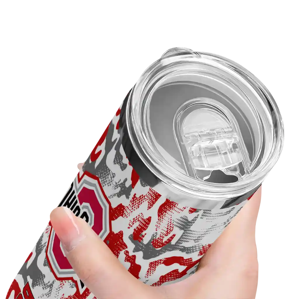 personalized-ohio-state-buckeyes-claw-marks-scarlet-white-skinny-tumbler-high-quality-1.webp