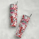 personalized-ohio-state-buckeyes-claw-marks-scarlet-white-skinny-tumbler-best-selling.webp