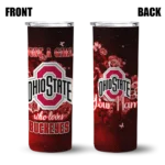 personalized-ohio-state-buckeyes-rose-romance-scarlet-black-skinny-tumbler-best-selling.webp