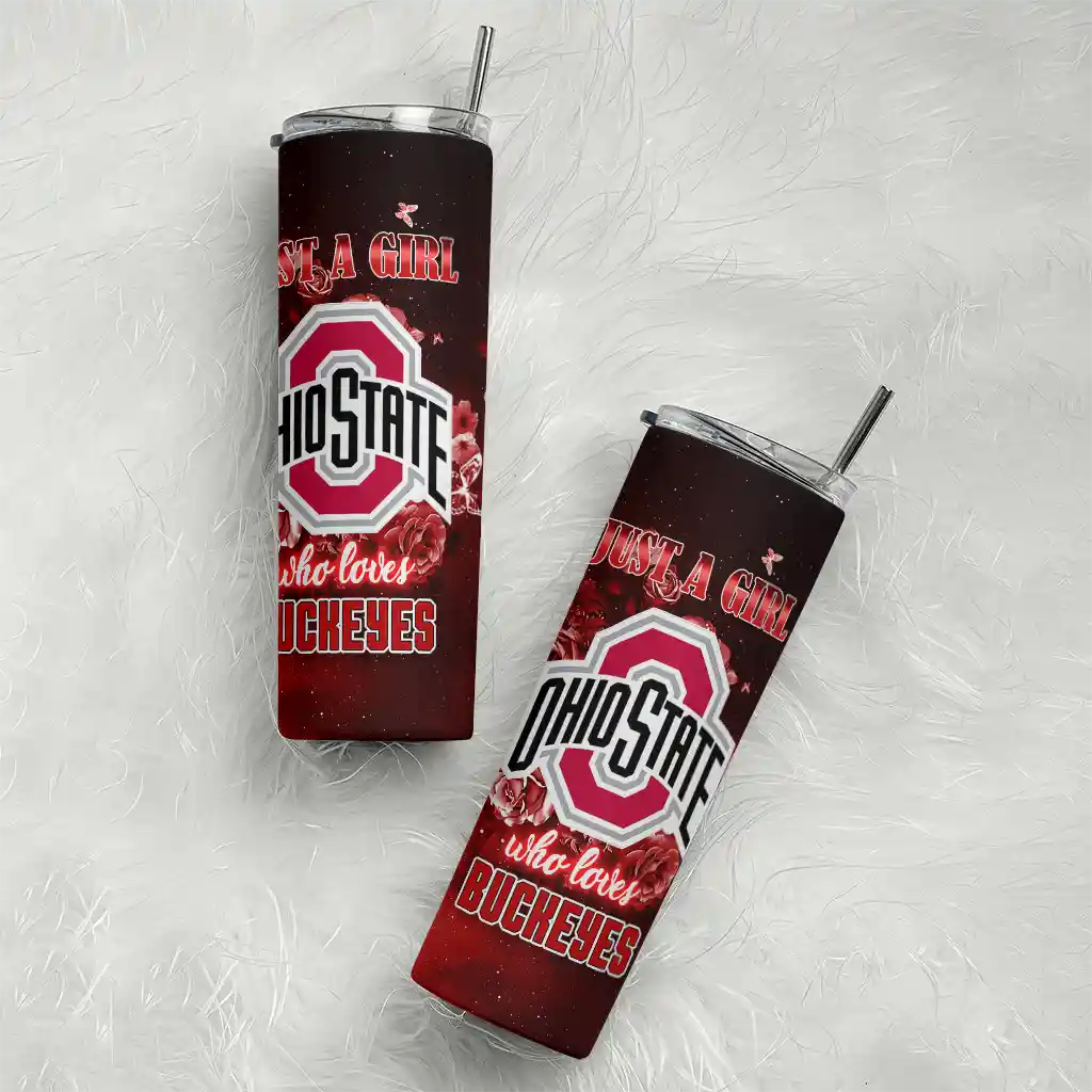 personalized-ohio-state-buckeyes-rose-romance-scarlet-black-skinny-tumbler-top-rated.webp