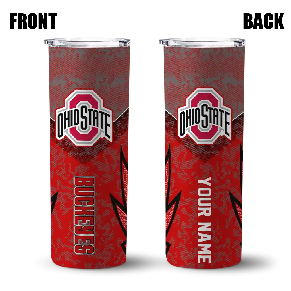 personalized-ohio-state-buckeyes-spiral-burst-print-scarlet-skinny-tumbler-fashion-forward.webp