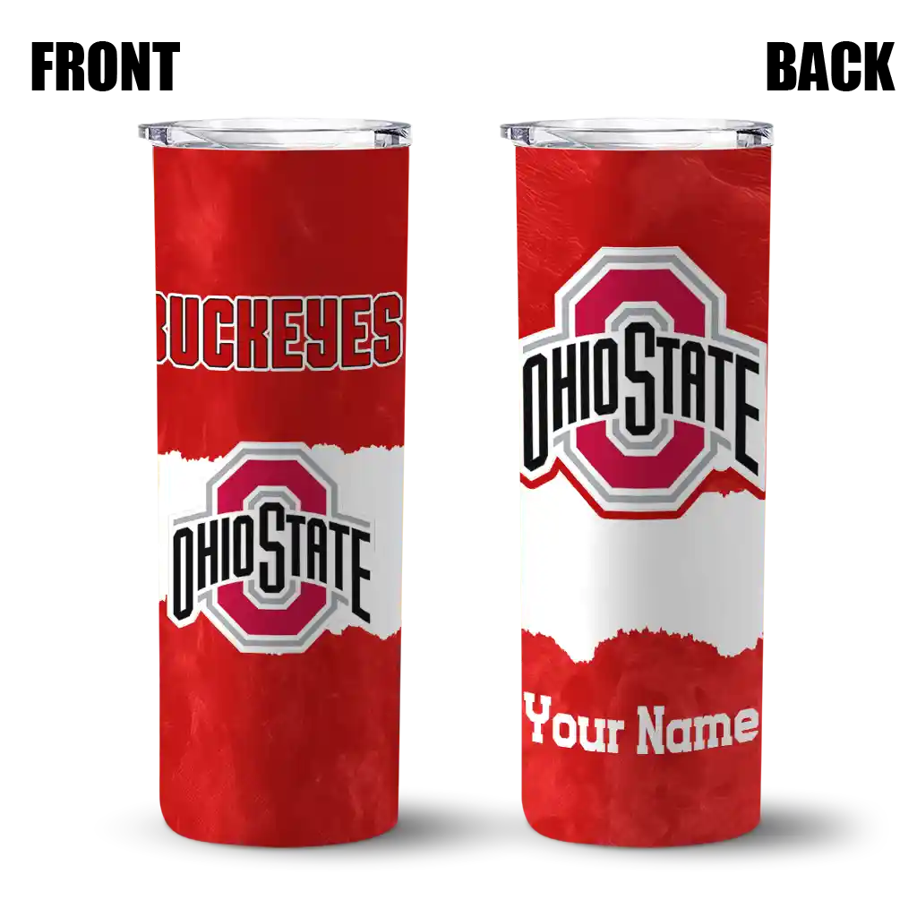 personalized-ohio-state-buckeyes-torn-band-scarlet-white-skinny-tumbler-fashion-forward.webp