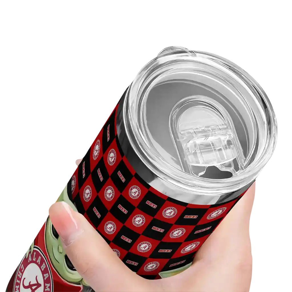 personalized-ohio-state-buckeyes-yoda-cozy-scarlet-black-skinny-tumbler-high-quality.webp