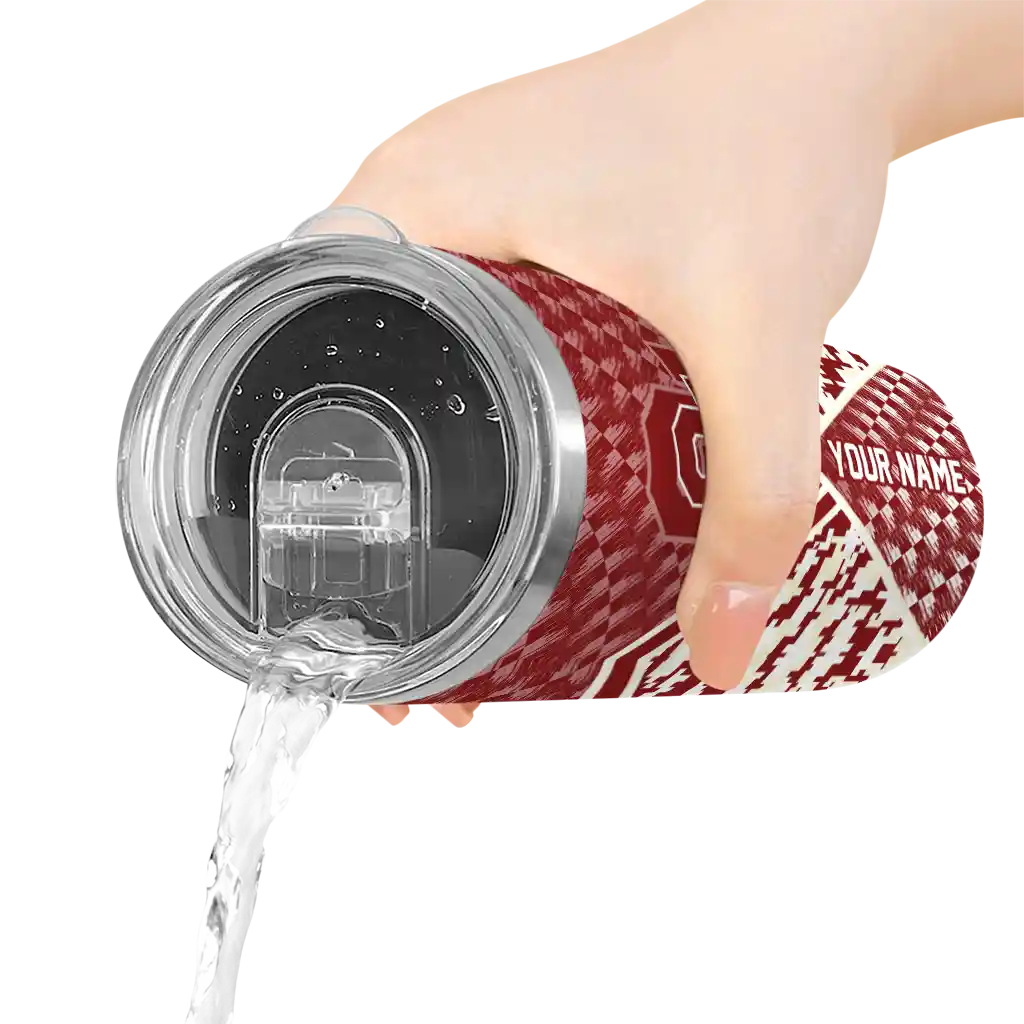 personalized-oklahoma-sooners-monogram-burst-crimson-white-skinny-tumbler-latest-model.webp