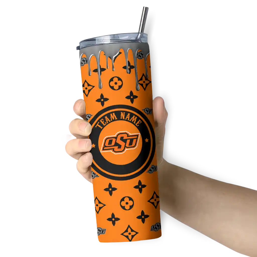 personalized-oklahoma-state-cowboys-camo-streak-orange-skinny-tumbler-premium-grade.webp