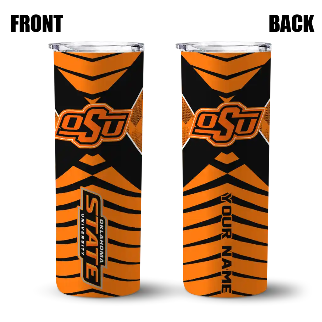 personalized-oklahoma-state-cowboys-camo-texture-orange-skinny-tumbler-fashion-forward.webp