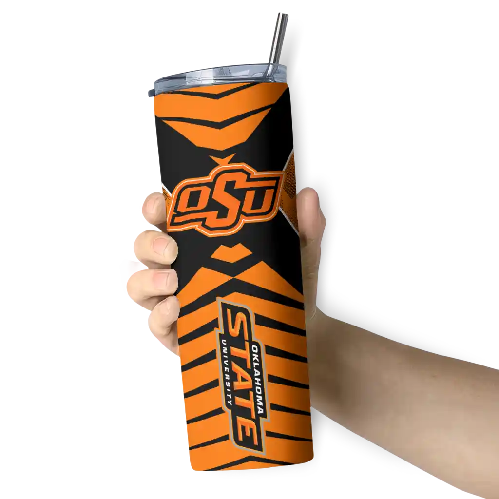 personalized-oklahoma-state-cowboys-camo-texture-orange-skinny-tumbler-premium-grade.webp