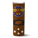 personalized-oklahoma-state-cowboys-star-cluster-orange-skinny-tumbler-best-selling.webp