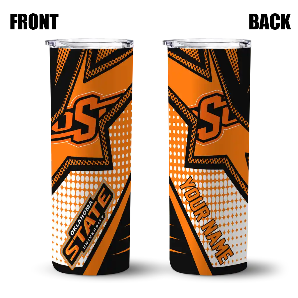 personalized-oklahoma-state-cowboys-web-stripes-orange-white-skinny-tumbler-fashion-forward.webp