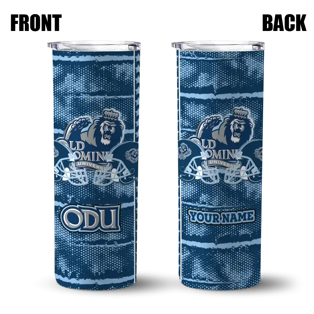 personalized-old-dominion-monarchs-chevron-patch-blue-skinny-tumbler-fashion-forward.webp