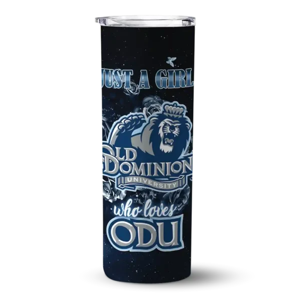personalized old dominion monarchs rose romance blue black skinny tumbler best selling