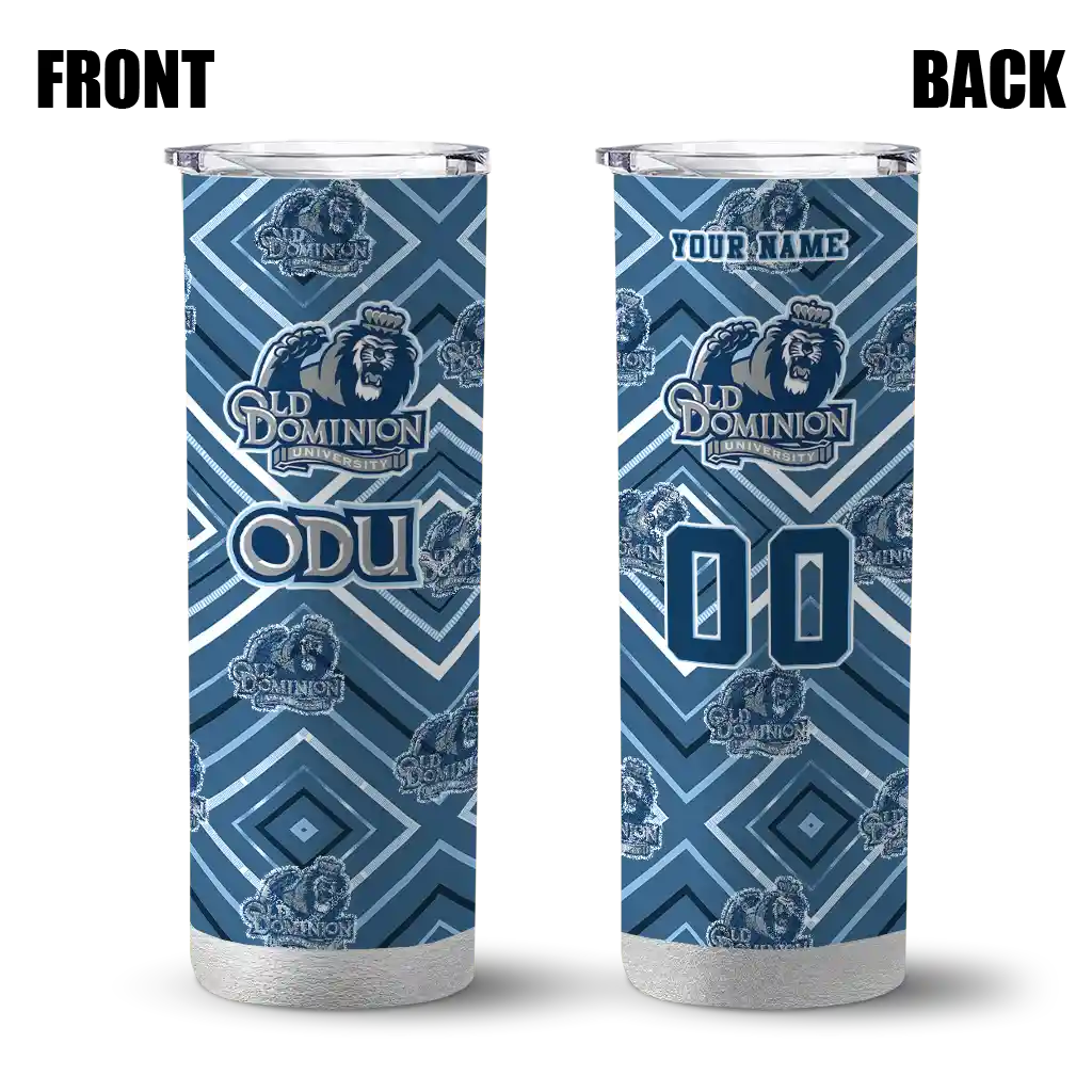 personalized-old-dominion-monarchs-zipper-leopard-blue-skinny-tumbler-fashion-forward.webp