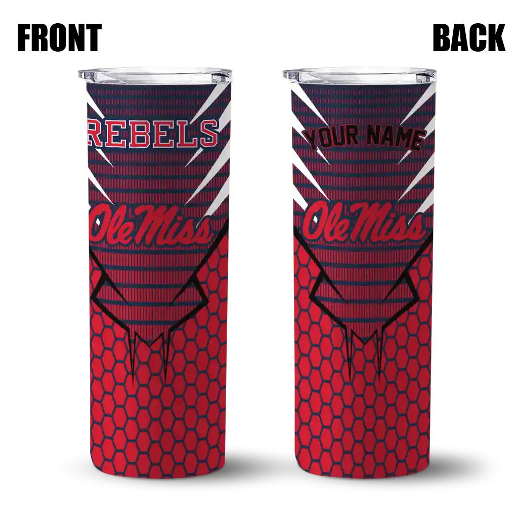 personalized-ole-miss-rebels-chevron-stripes-red-skinny-tumbler-fashion-forward.webp