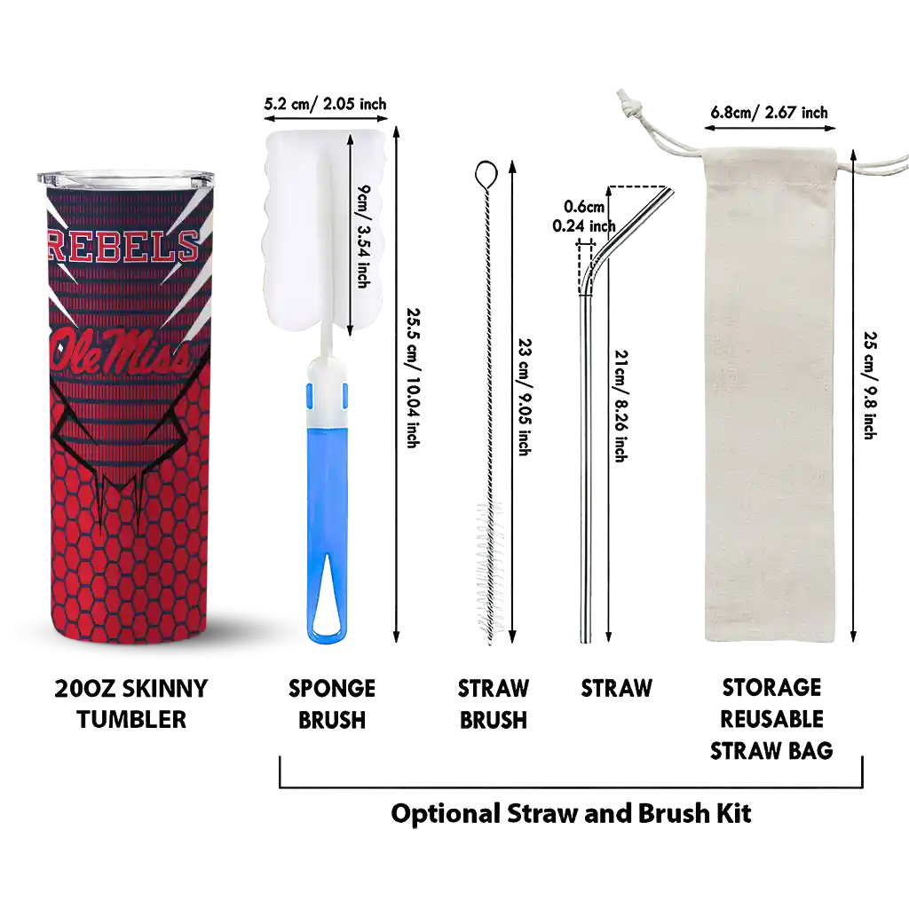 personalized-ole-miss-rebels-chevron-stripes-red-skinny-tumbler-new-arrival.webp